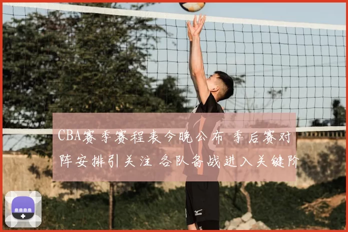 CBA赛季赛程表今晚公布 季后赛对阵安排引关注 各队备战进入关键阶段